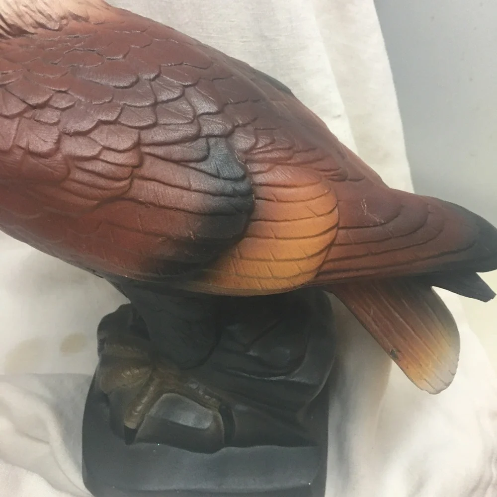 Beautiful American Bald Eagle Ceramic Statue 11